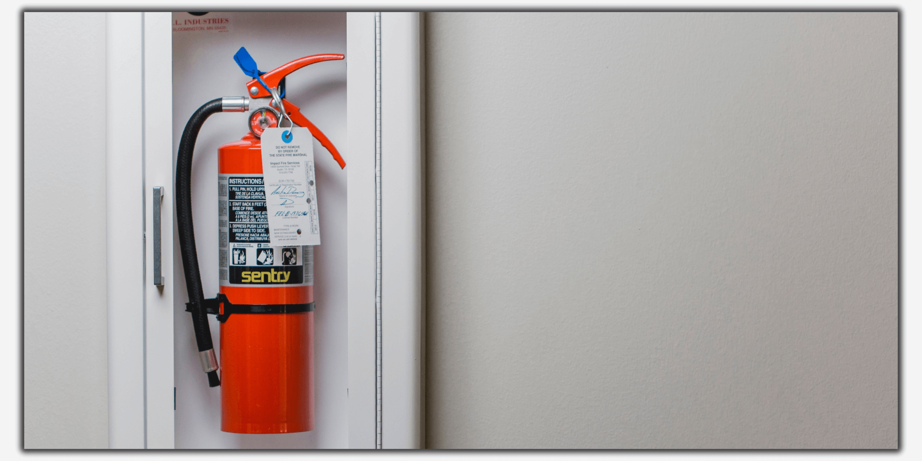 fire extinguisher on wall service - Pro Fire | Tri-Cities Fire Safety Experts